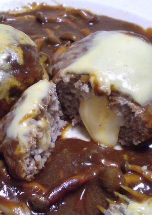 Ｗチーズハンバーグ-レシピのメイン写真