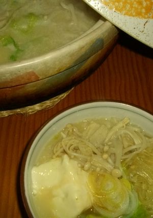 野菜だけ、とろとろ白菜の豆乳鍋-レシピのメイン写真