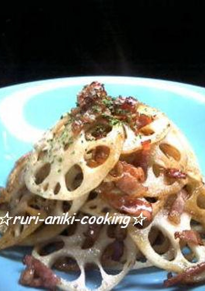 超簡単☆蓮根とベーコンの焦がし醤油炒め-レシピのメイン写真