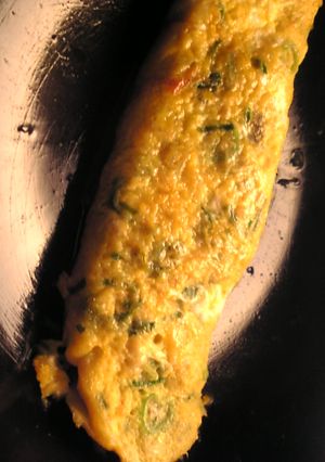 カニと葱の卵焼き-レシピのメイン写真