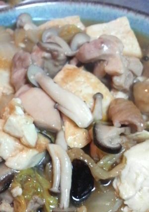白菜と鶏もも肉の豆腐炒め-レシピのメイン写真