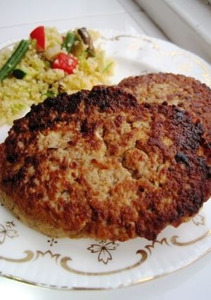 いつもと違う味で　豆腐＆大豆ハンバーグ♪-レシピのメイン写真