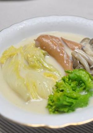 と～ろり白菜のクリームスープ（生姜風味）-レシピのメイン写真