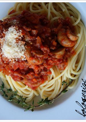 ボロネーゼパスタ-レシピのメイン写真