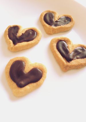 ダブルハートチョコクッキー＊バレンタイン-レシピのメイン写真