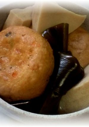 高野豆腐と昆布・がんもの含め煮-レシピのメイン写真