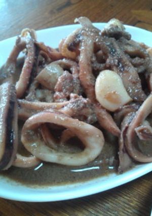 イカワタ丸ごと使用のガーリック醤油-レシピのメイン写真