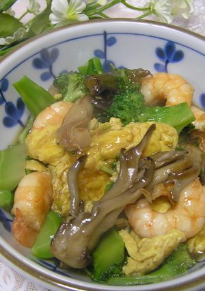 海老と卵の炒め物✿あんがらめ～丼にも♫-レシピのメイン写真