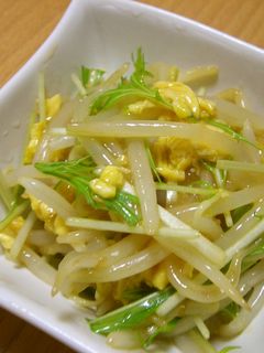 もやしと水菜の☆さっぱりサラダ☆-レシピのメイン写真