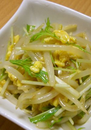 もやしと水菜の☆さっぱりサラダ☆-レシピのメイン写真