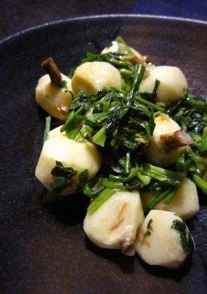 くわいとせりの炒め物-レシピのメイン写真