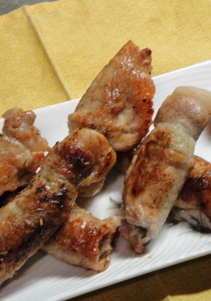 大人の・・豚肉のみょうが梅シソ巻き-レシピのメイン写真