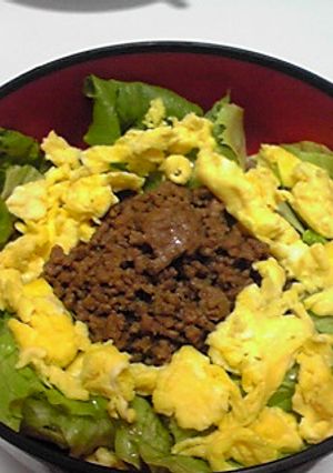 超簡単♪３色そぼろ丼-レシピのメイン写真