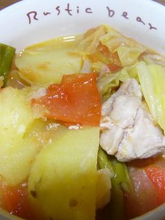 野菜の水分だけ!! 簡単☆トマトポトフ-レシピのメイン写真