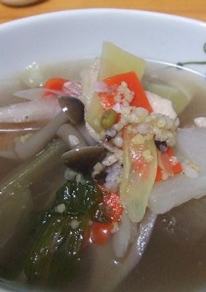 カンタン！野菜たっぷり・雑穀入りスープ-レシピのメイン写真