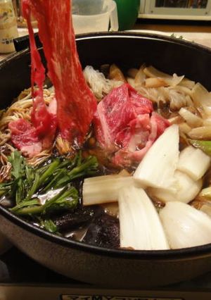 甘さ控えめの割下で作るわが家のすき焼き-レシピのメイン写真