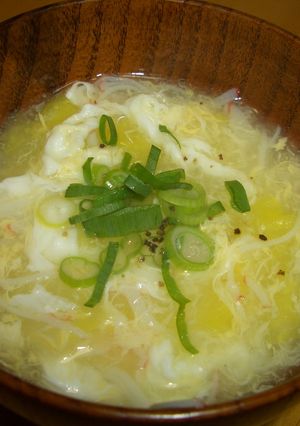 残ったカニかまで☆ふんわり白菜中華スープ-レシピのメイン写真