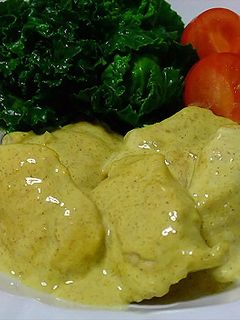 鶏ササミのソテー カレークリームソース-レシピのメイン写真