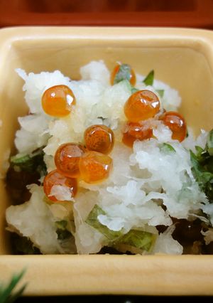 お節料理)雪中南天(イクラのおろし和え)-レシピのメイン写真