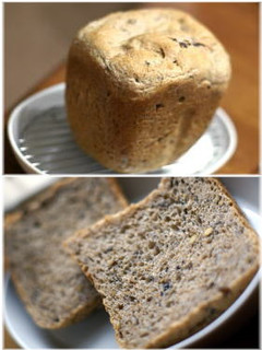 全粒粉100%パン_黒豆入り(HB)-レシピのメイン写真