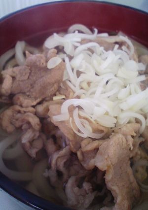 わが家の肉うどん-レシピのメイン写真