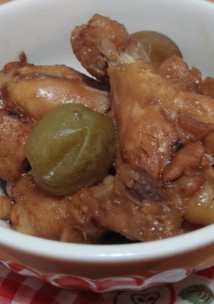 こっくり甘辛♪手羽元の梅酒煮-レシピのメイン写真