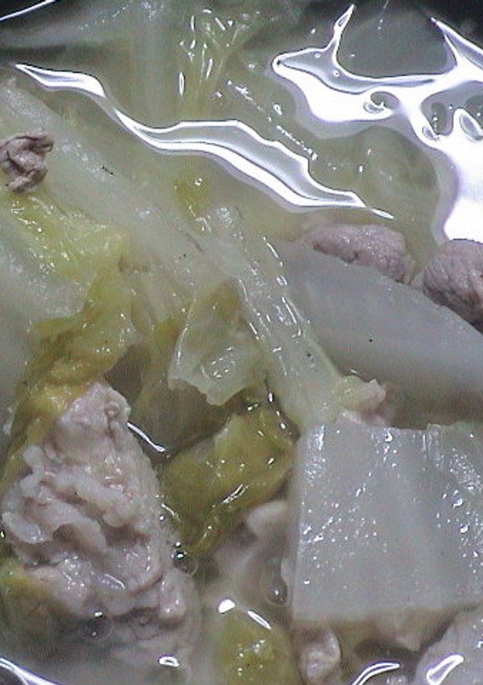 白菜と豚肉の簡単スープ-レシピのメイン写真