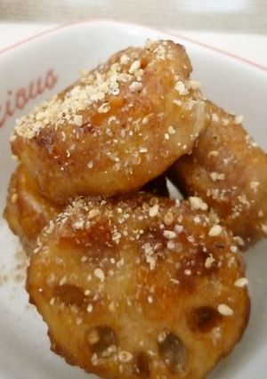 合びきミンチとレンコンのはさみ照り焼き-レシピのメイン写真