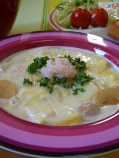 白菜とカニ缶のクリームシチュー♡-レシピのメイン写真