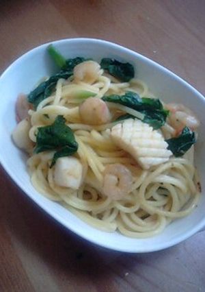 シーフードとトマトのパスタ-レシピのメイン写真