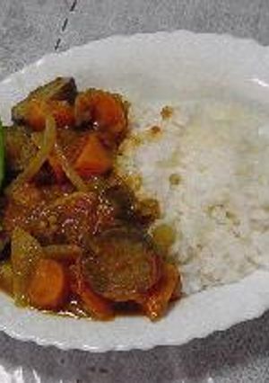 ナスとトマトのカレー-レシピのメイン写真