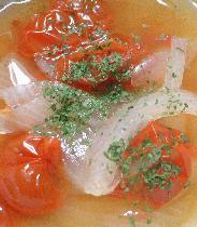 プチトマトとたまねぎのスープ-レシピのメイン写真