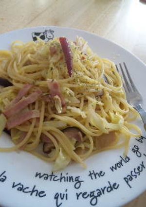 しいたけとキャベツの和風パスタ-レシピのメイン写真