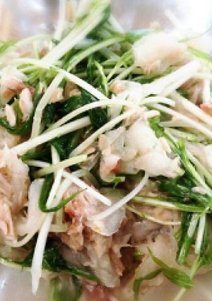 ボール１ついけちゃう水菜のサラダ！-レシピのメイン写真