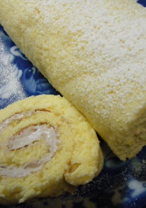３０分でふわふわロールケーキ★-レシピのメイン写真