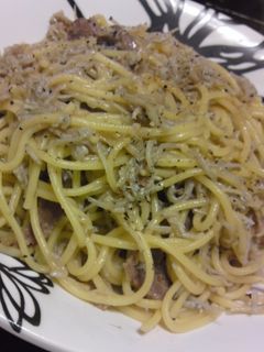 しらすと牛肉の和風パスタ-レシピのメイン写真