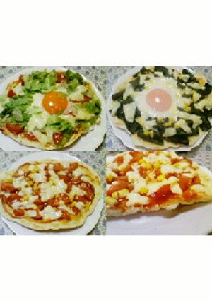 ♪簡単手抜きフライパンピザ♪-レシピのメイン写真