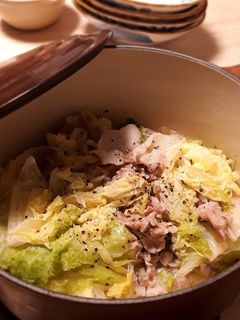 シンプルが美味しい☆白菜と豚の重ね蒸し-レシピのメイン写真