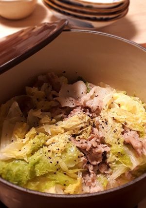 シンプルが美味しい☆白菜と豚の重ね蒸し-レシピのメイン写真