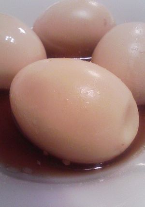 肉うどんの煮汁で煮卵-レシピのメイン写真