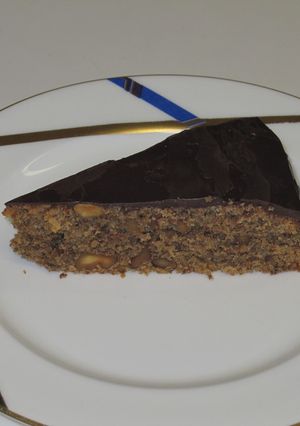 チョコレートかけくるみケーキ-レシピのメイン写真