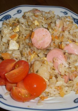 おさかなソーセージ炒飯-レシピのメイン写真