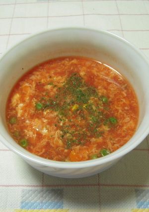 お手軽簡単♪トマトジュースde洋風雑炊-レシピのメイン写真