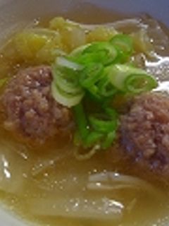 肉団子と白菜のあったかスープ♪-レシピのメイン写真