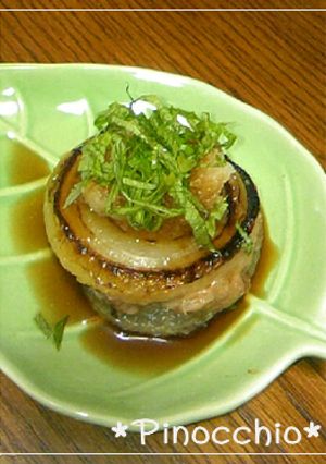 玉ねぎと豚ミンチ❀はさみ焼き-レシピのメイン写真