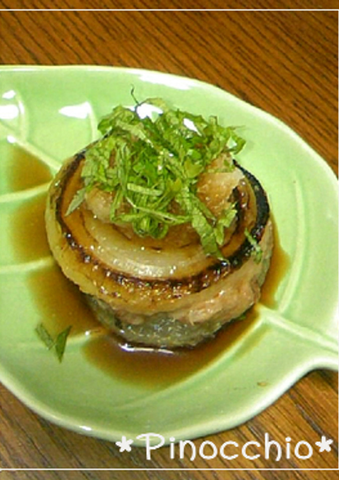 玉ねぎと豚ミンチ❀はさみ焼き-レシピのメイン写真