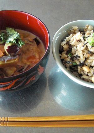 ミルク　ご飯＆みそ汁-レシピのメイン写真