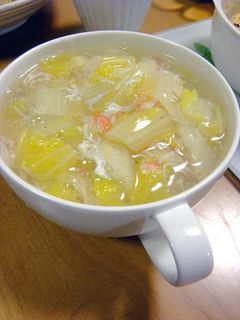 ★白菜とカニカマのスープ-レシピのメイン写真