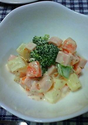 おさかなのソーセージのマスタードサラダ-レシピのメイン写真