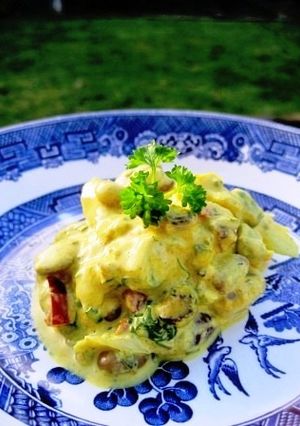 アボカドと豆のカレーヨーグルトサラダ-レシピのメイン写真